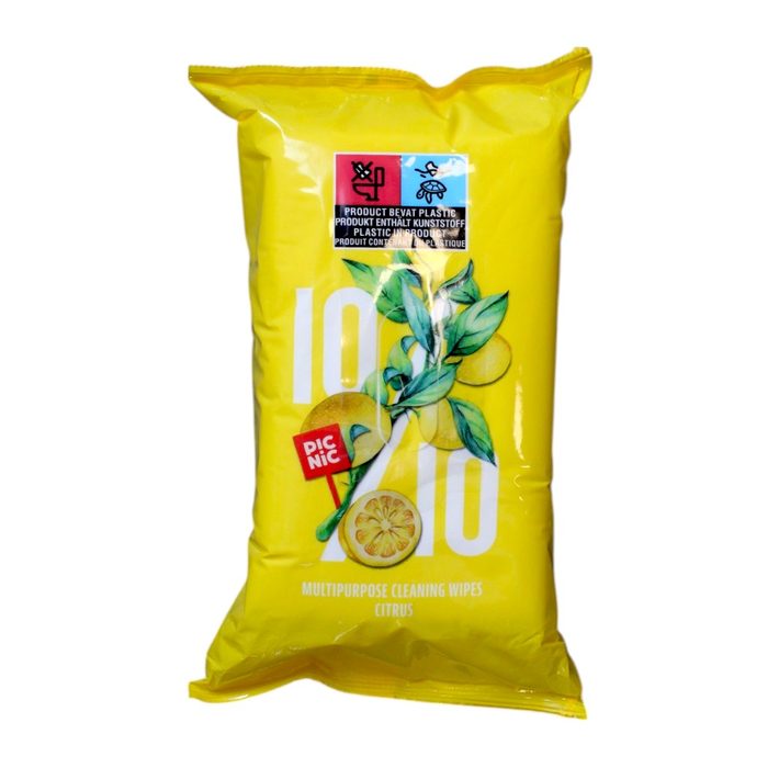 Вологі серветки Picnic Citron 80 шт.